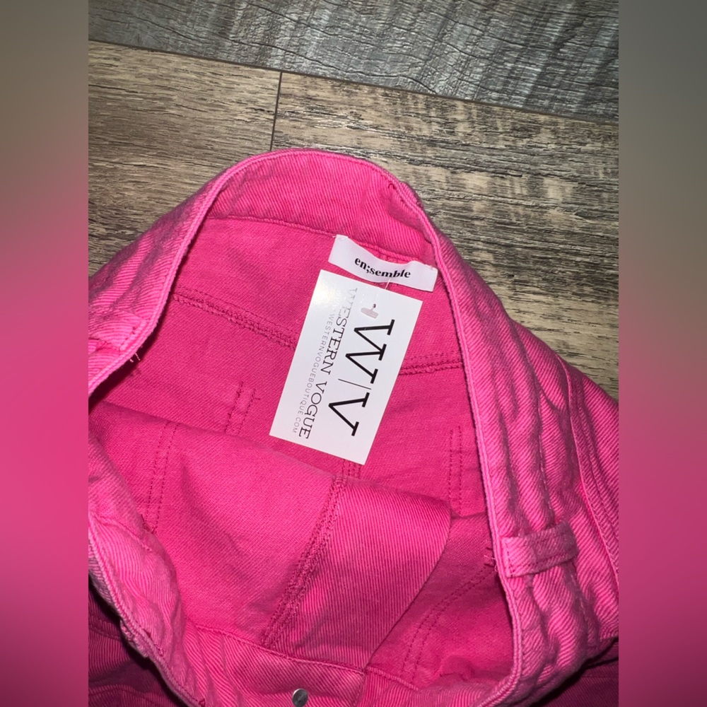 High-Rise Pink Women's Shorts - Picture 7 of 11